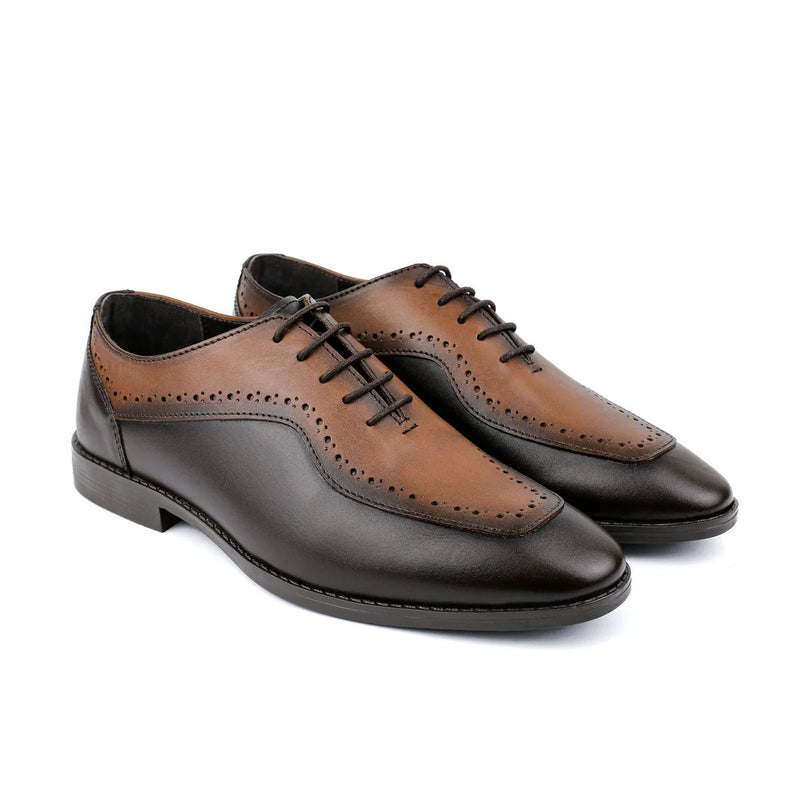 MULTI LEATHER LACE UP SHOES - Hi-Street