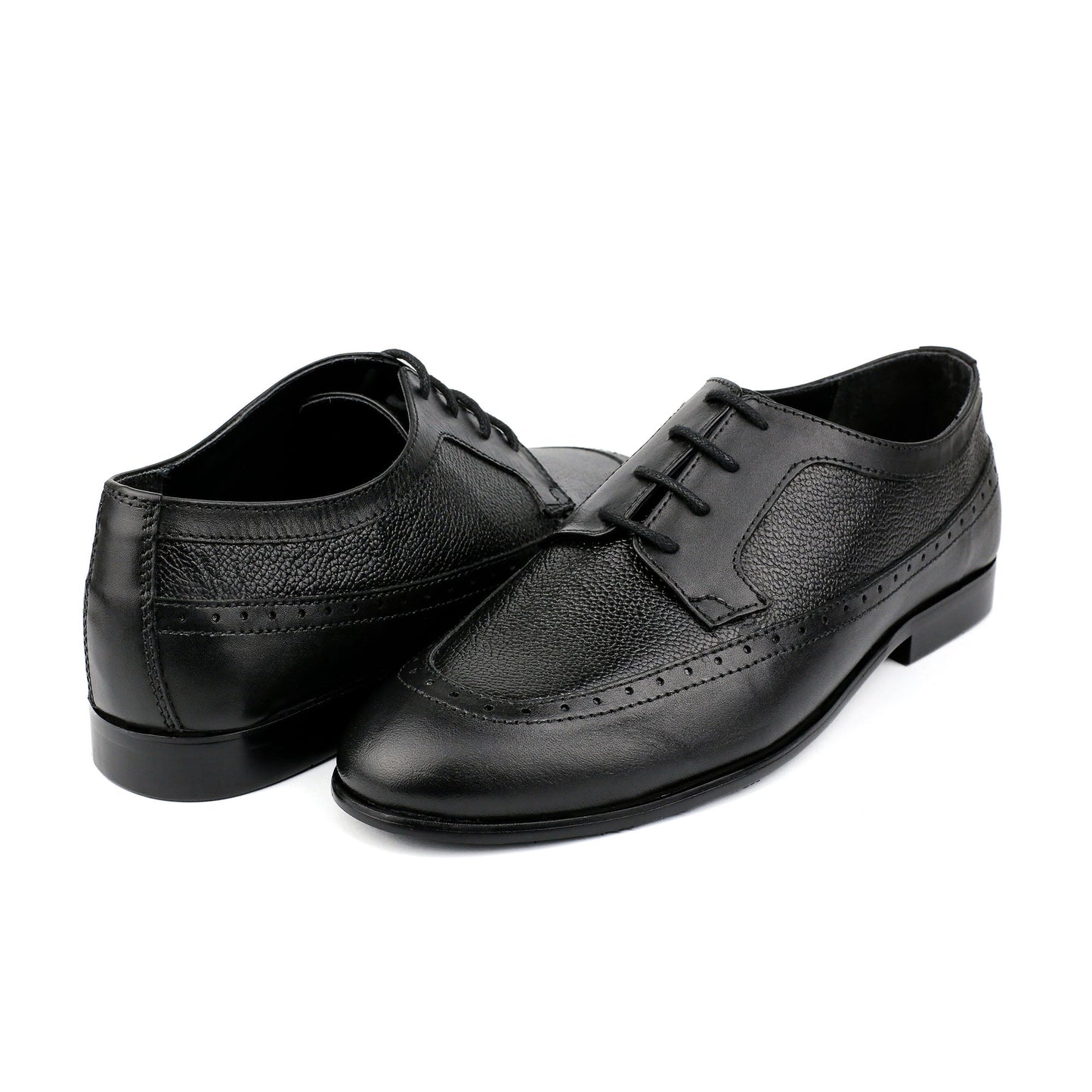 MULTI LEATHER LACE UP SHOES - Hi-Street