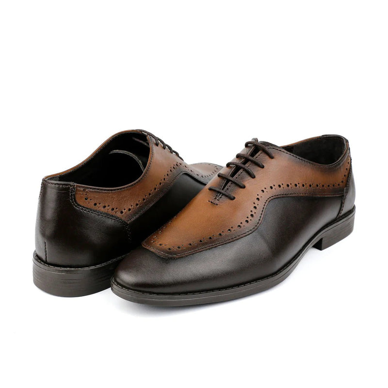 MULTI LEATHER LACE UP SHOES - Hi-Street