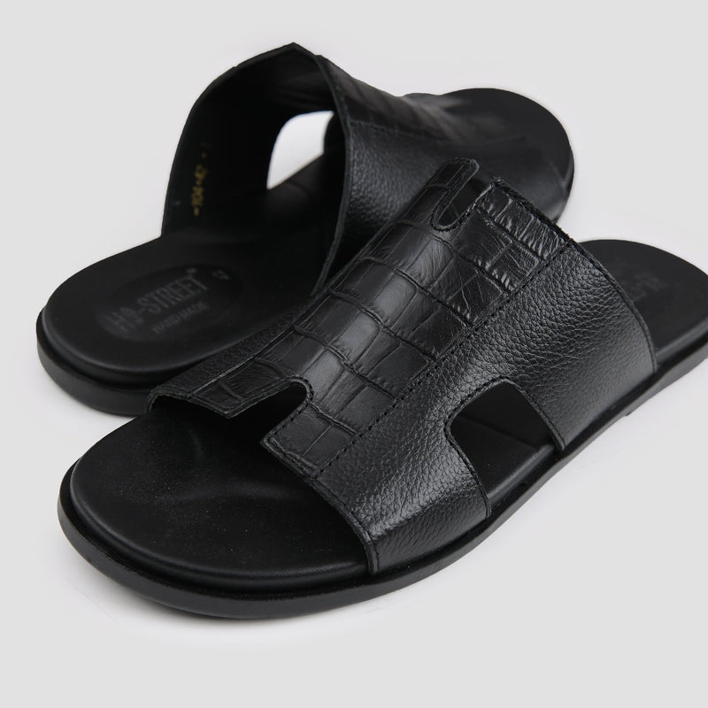 MULTI LEATHER PIECE SLIPPER - Hi-Street