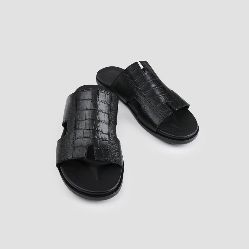 MULTI LEATHER PIECE SLIPPER - Hi-Street