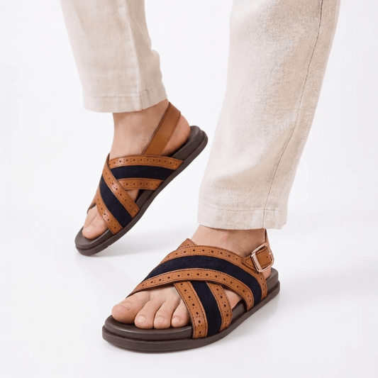 MULTI PIECE LEATHER SANDAL - Hi-Street