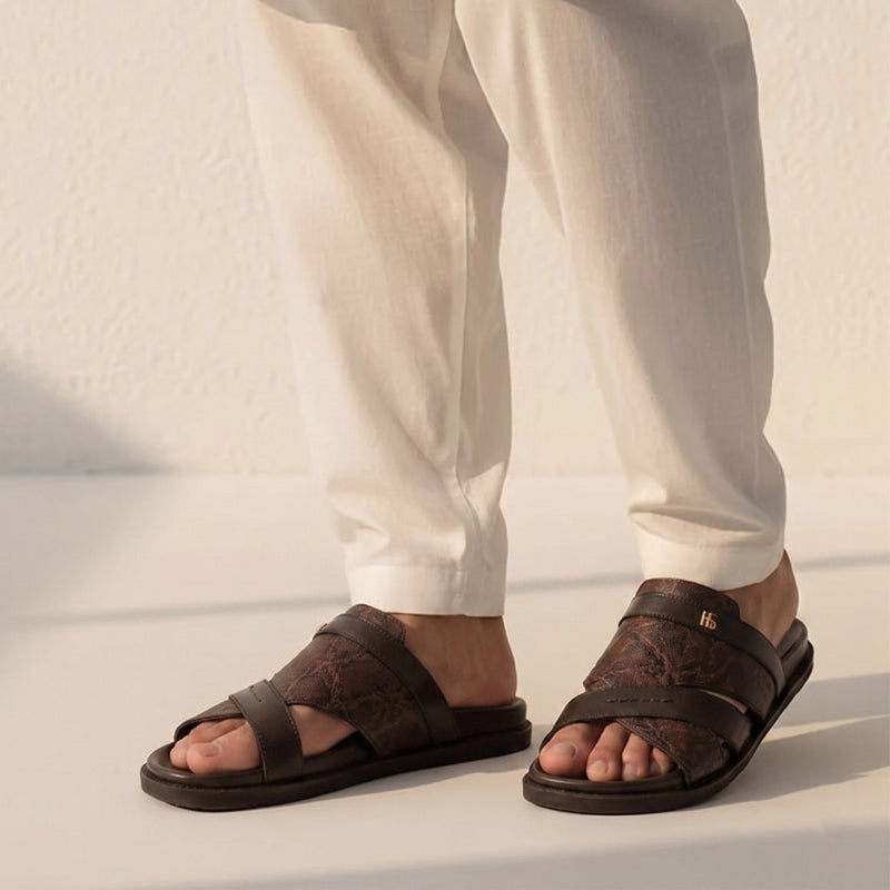 MULTI PIECE LEATHER SLIPPER - Hi-Street
