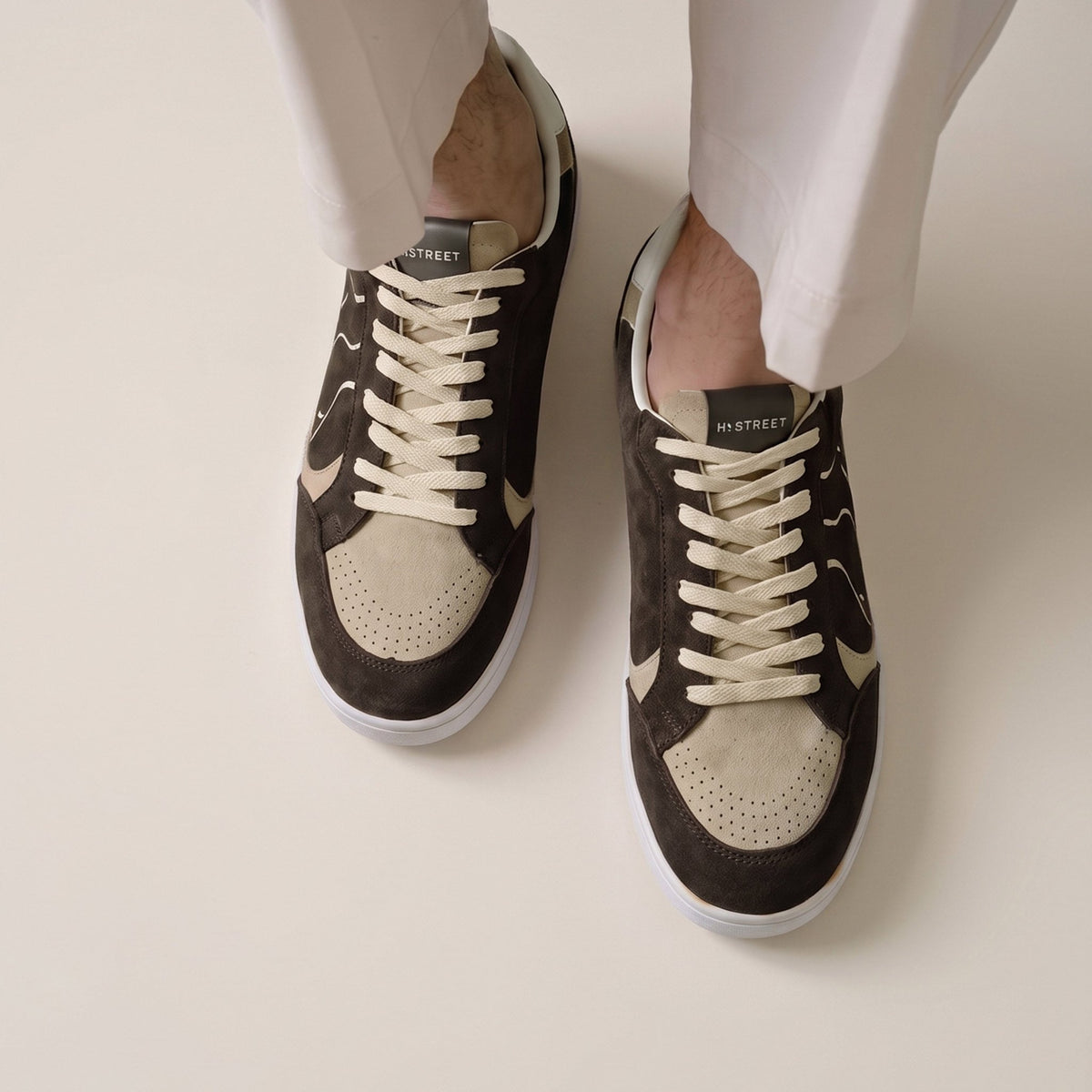 MULTI PIECE SUEDE SNEAKER - Hi-Street