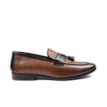 MUSTARD MILD LEATHER SLIP ONS - Hi-Street