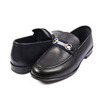 NAVY ANILINE LEATHER SHOES - Hi-Street