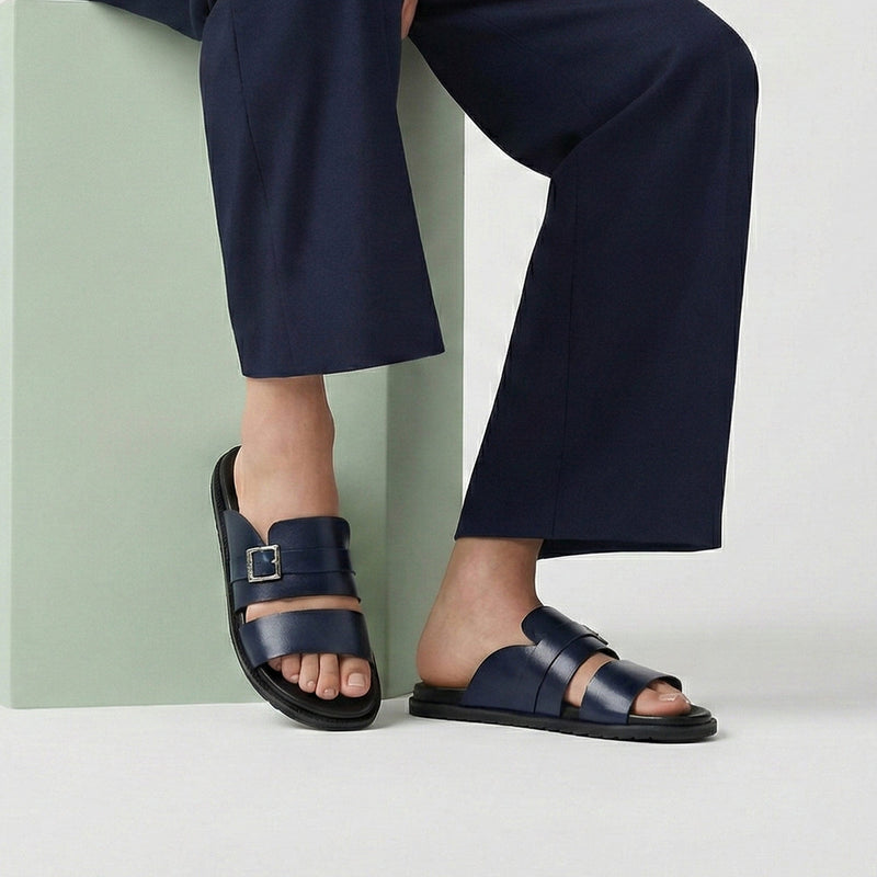 NAVY EVA TECH SLIPPER - Hi-Street
