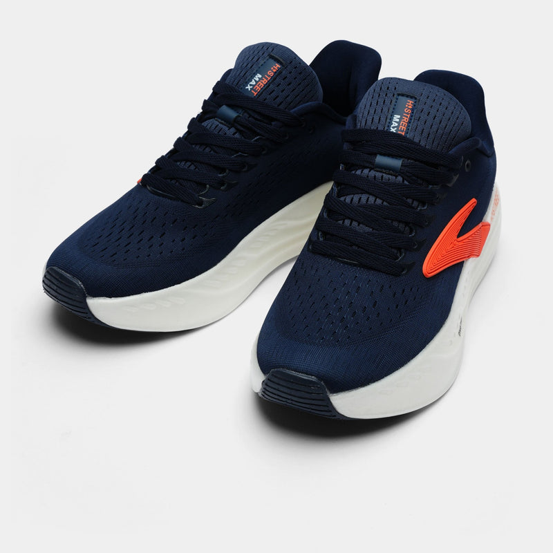 NAVY LACE UP COMFORT SHOES - Hi-Street