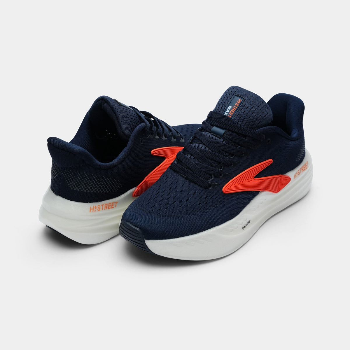 NAVY LACE UP COMFORT SHOES - Hi-Street