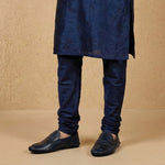 NAVY SOFT LEATHER SHOES - Hi-Street