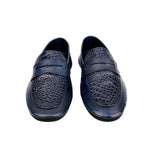 NAVY SOFT LEATHER SHOES - Hi-Street