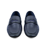 NAVY SOFT LEATHER SHOES - Hi-Street
