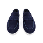 NAVY SUEDE LEATHER SHOES - Hi-Street