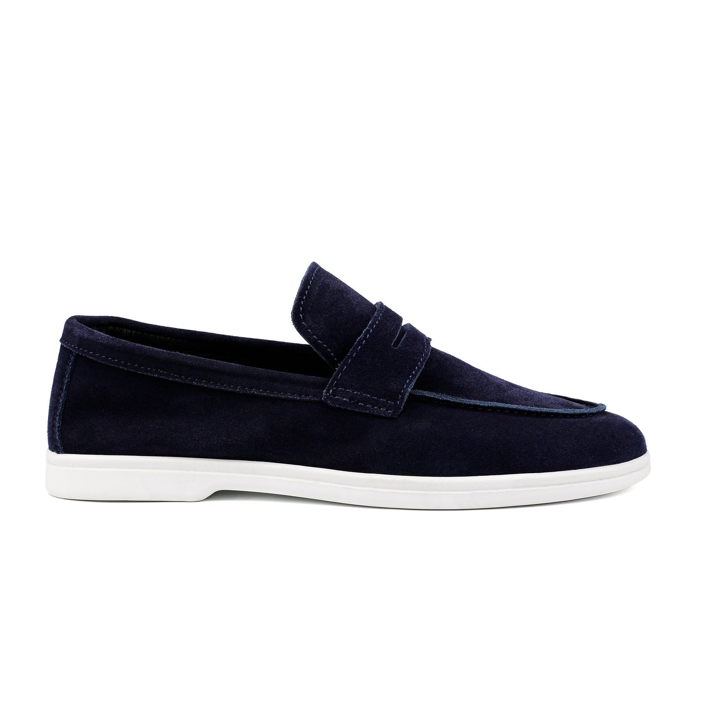 NAVY SUEDE LEATHER SHOES - Hi-Street