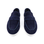 NAVY SUEDE LEATHER SHOES - Hi-Street