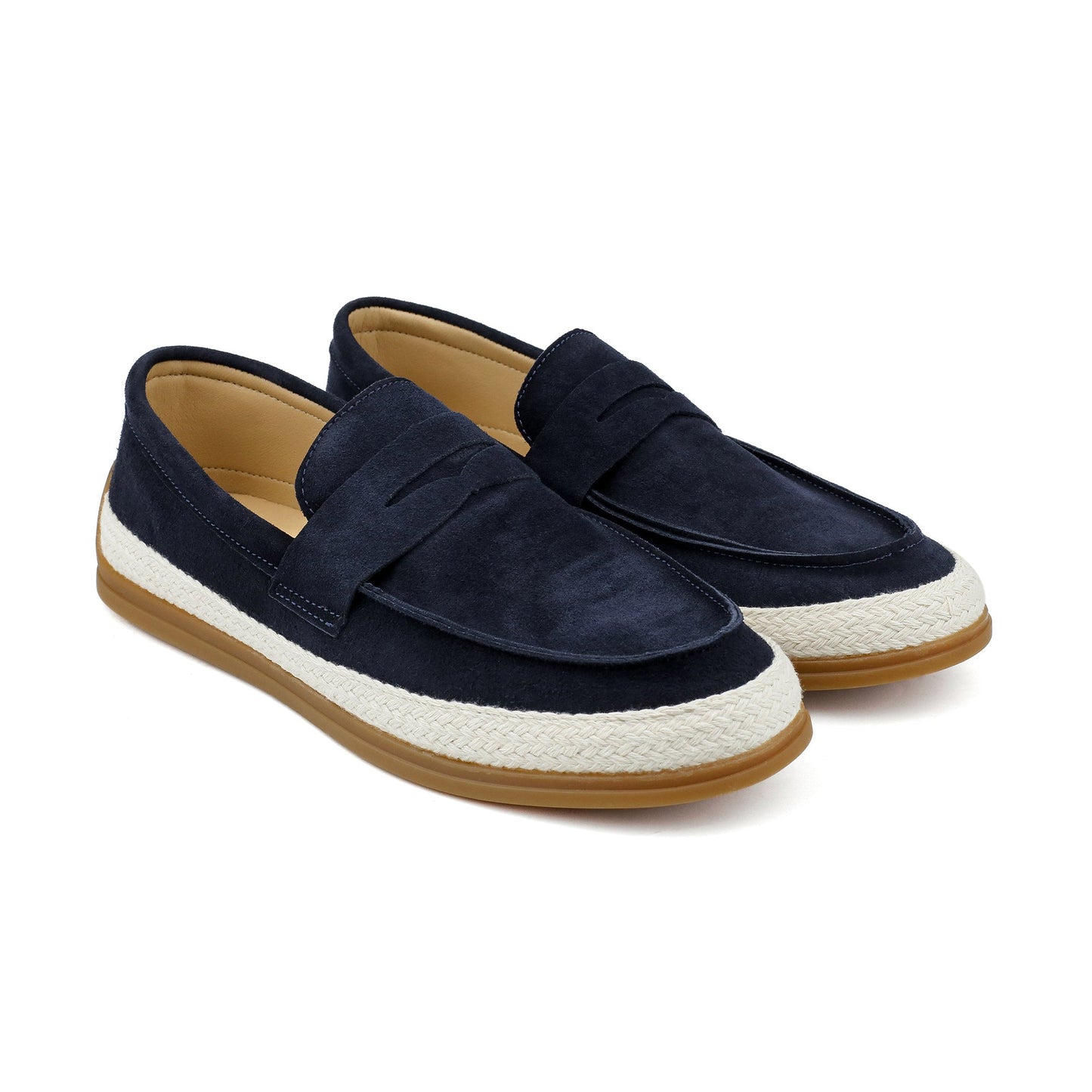 NAVY SUEDE RETRO SHOES - Hi-Street