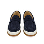 NAVY SUEDE RETRO SHOES - Hi-Street