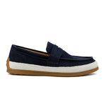 NAVY SUEDE RETRO SHOES - Hi-Street
