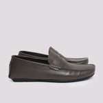 OLIVE MILT LEATHER MOCASSIN - Hi-Street