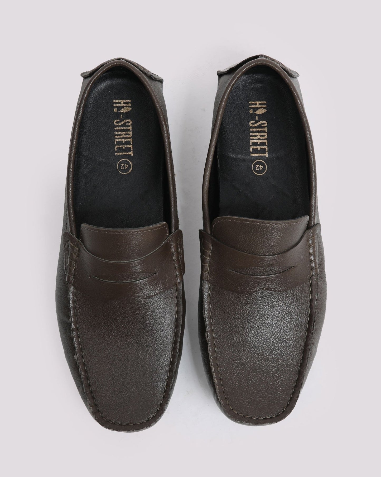OLIVE MILT LEATHER MOCASSIN - Hi-Street