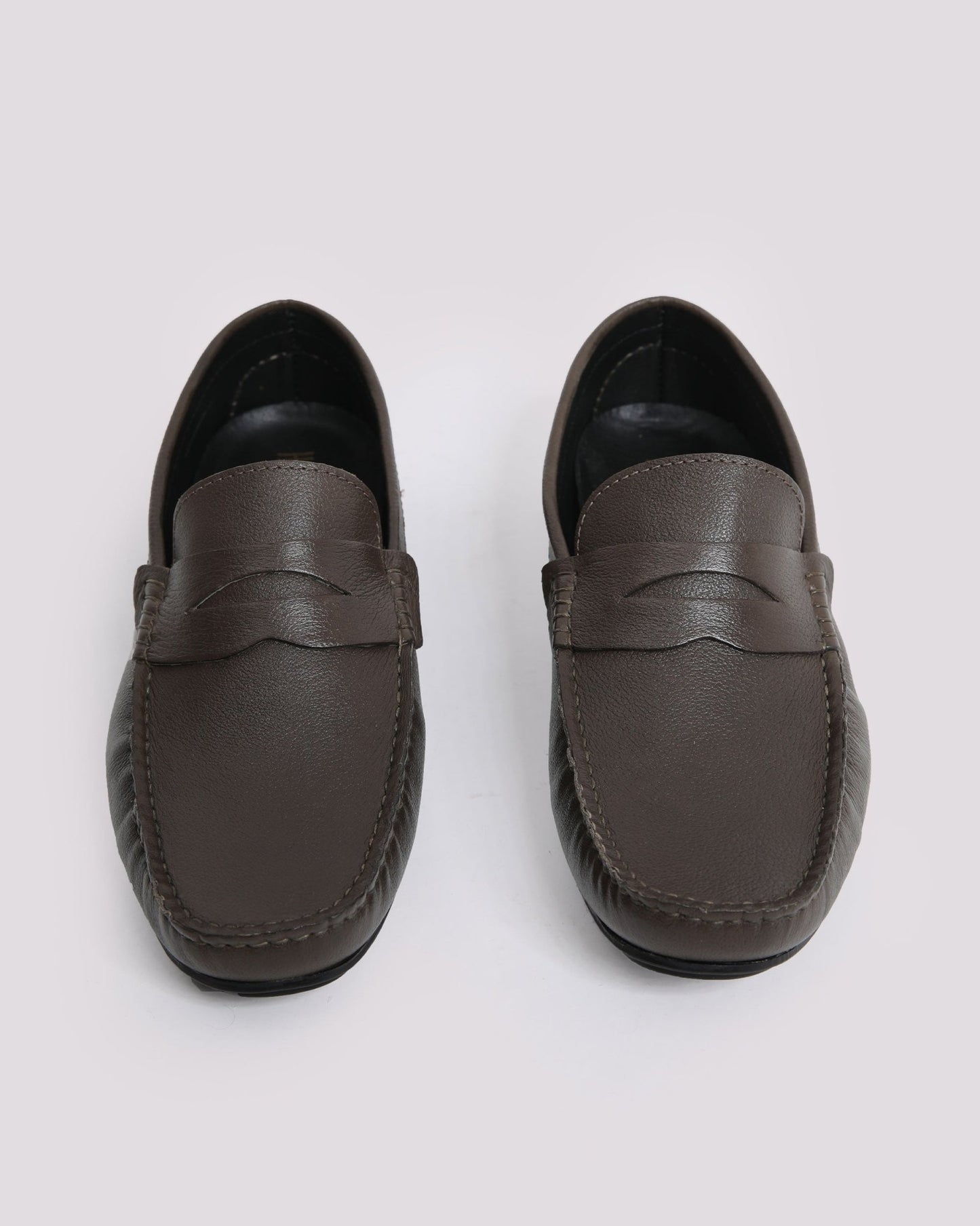 OLIVE MILT LEATHER MOCASSIN - Hi-Street