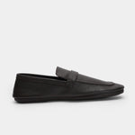 PEBBLE GRAIN BUCKLE LEATHER SHOE - Hi-Street