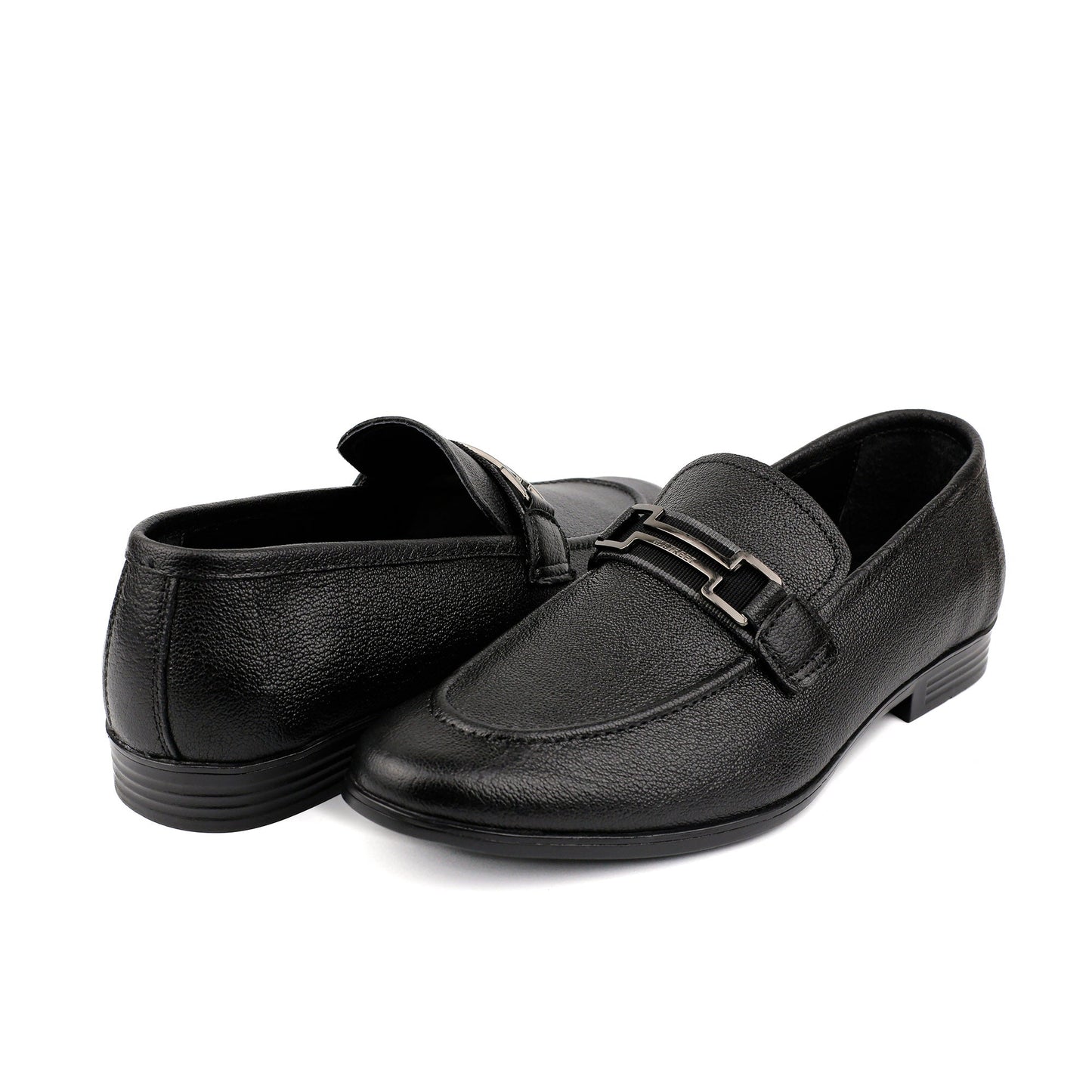 PEBBLE GRAIN LEATHER SHOE - Hi-Street