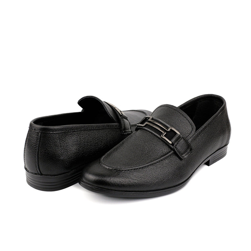 PEBBLE GRAIN LEATHER SHOE - Hi-Street