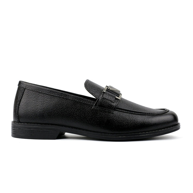 PEBBLE GRAIN LEATHER SHOES - Hi-Street