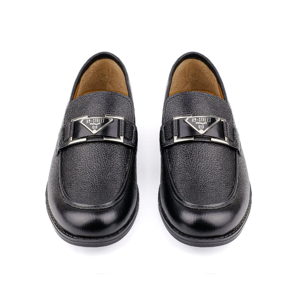 PEBBLE GRAIN LEATHER SHOES - Hi-Street