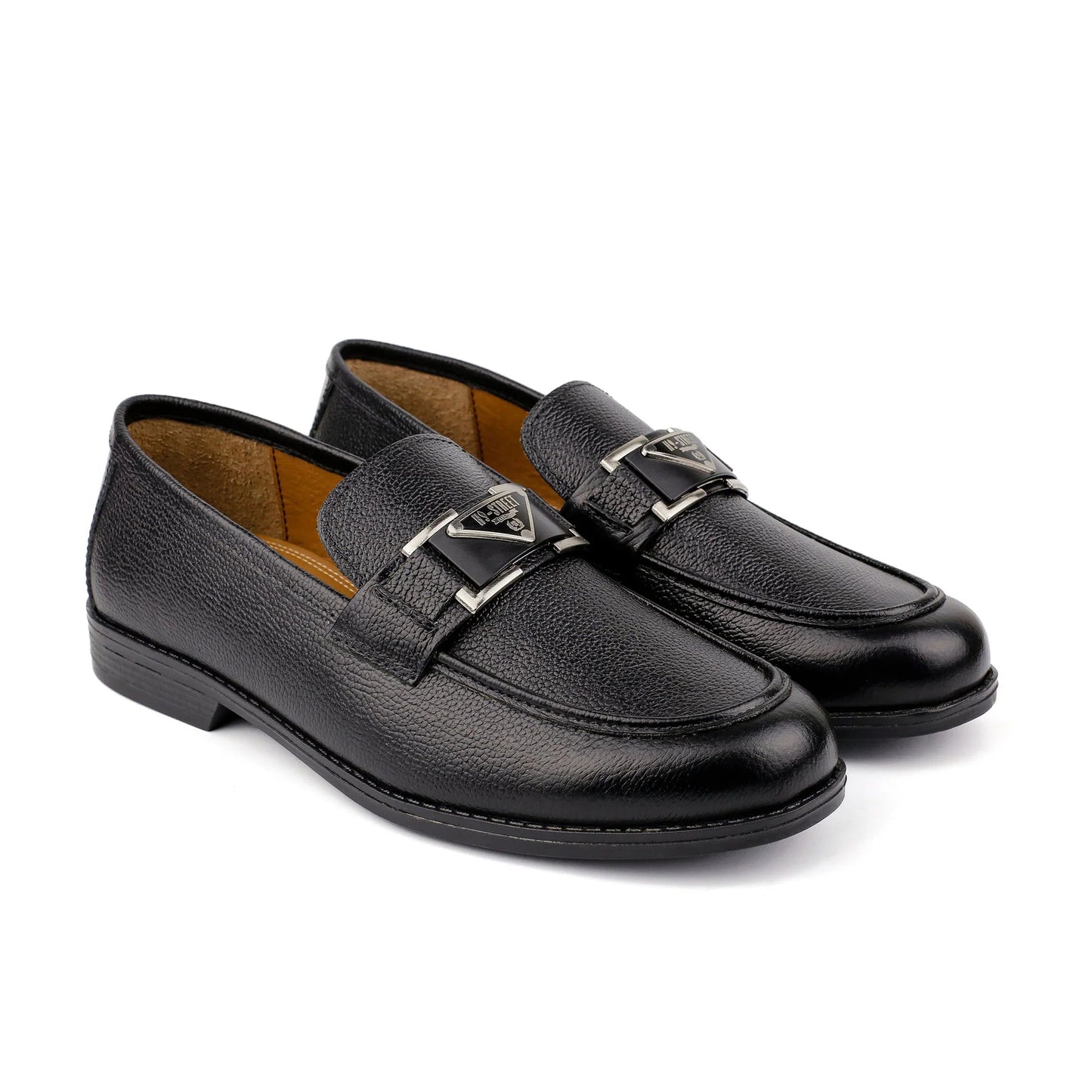 PEBBLE GRAIN LEATHER SHOES - Hi-Street