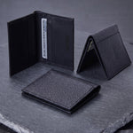 PEBBLE GRAIN LEATHER WALLET - Hi-Street