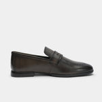 PLAIN KASTANI LEATHER SHOES - Hi-Street
