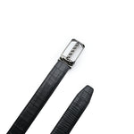 PREMIUM BLACK TEXTURED LEATHER BELT - Hi-Street