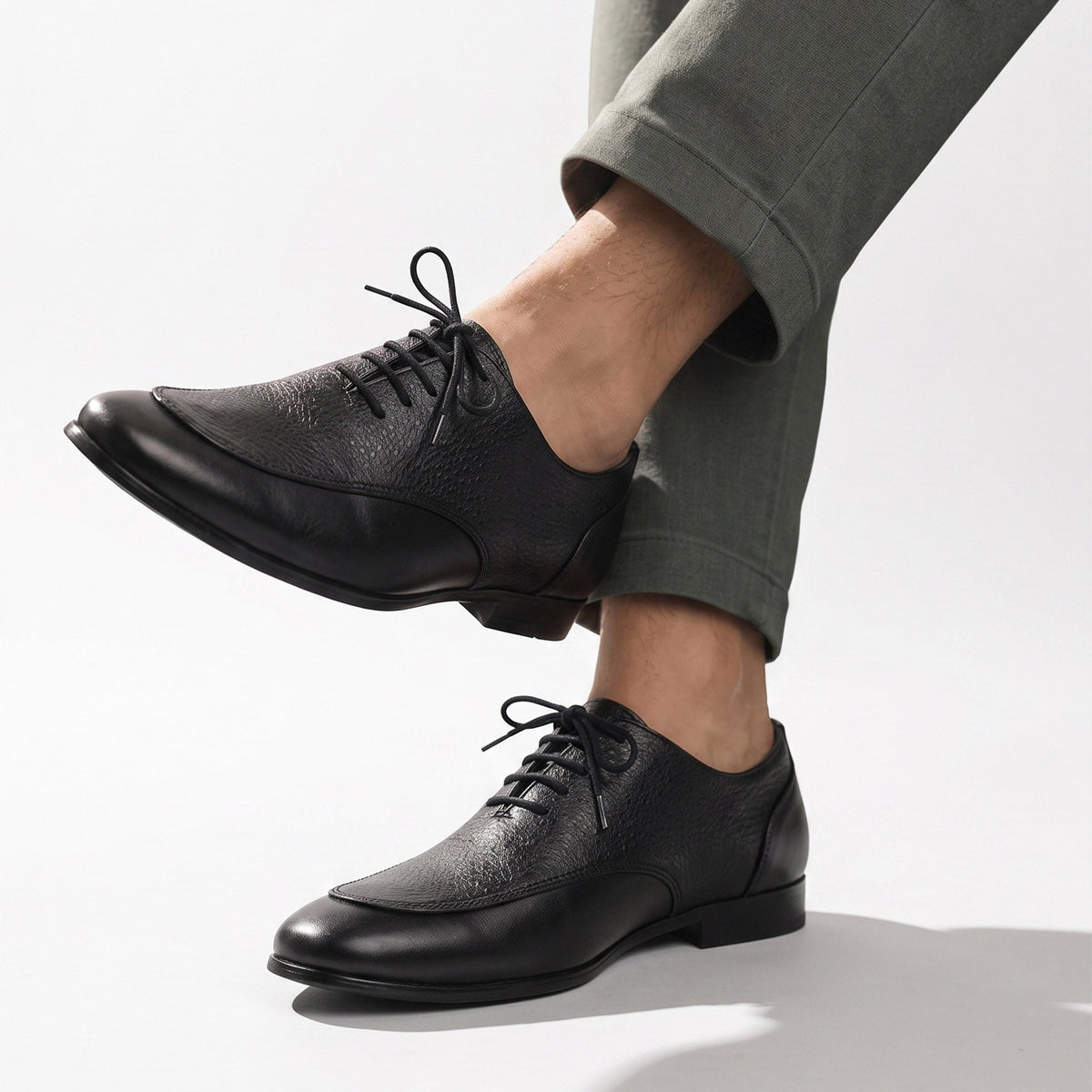PREMIUM SPLIT LEATHER OXFORD SHOES - Hi-Street