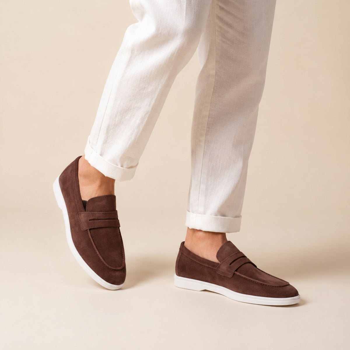 RUSTED SUEDE LEATHER LOAFER - Hi-Street