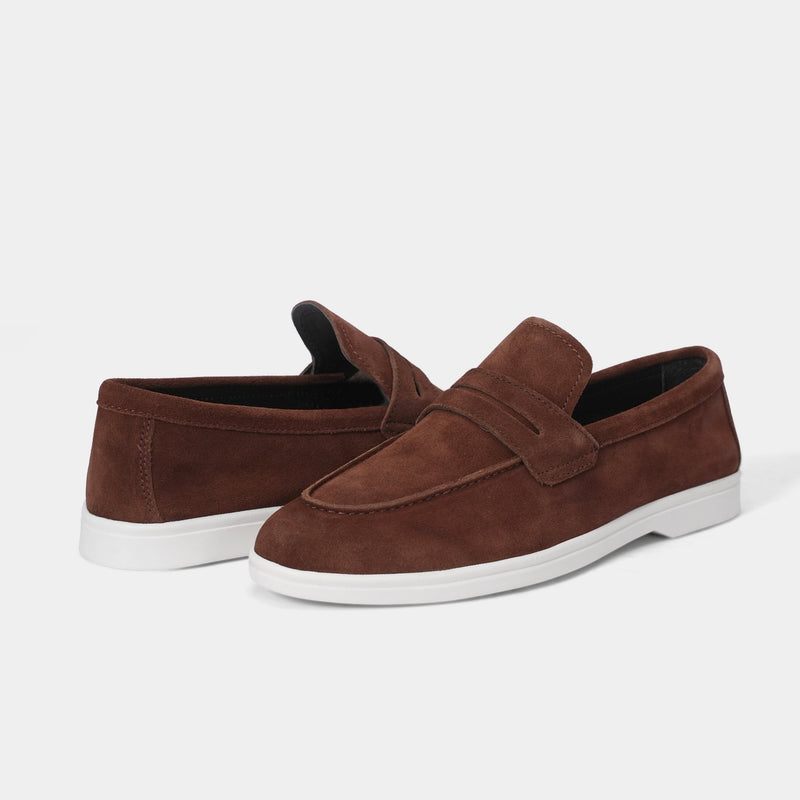 RUSTED SUEDE LEATHER LOAFER - Hi-Street