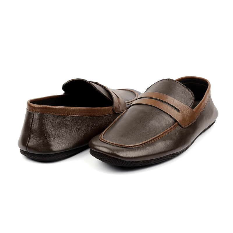 SHEEP LEATHER CONTRAST TIE SHOE - Hi-Street