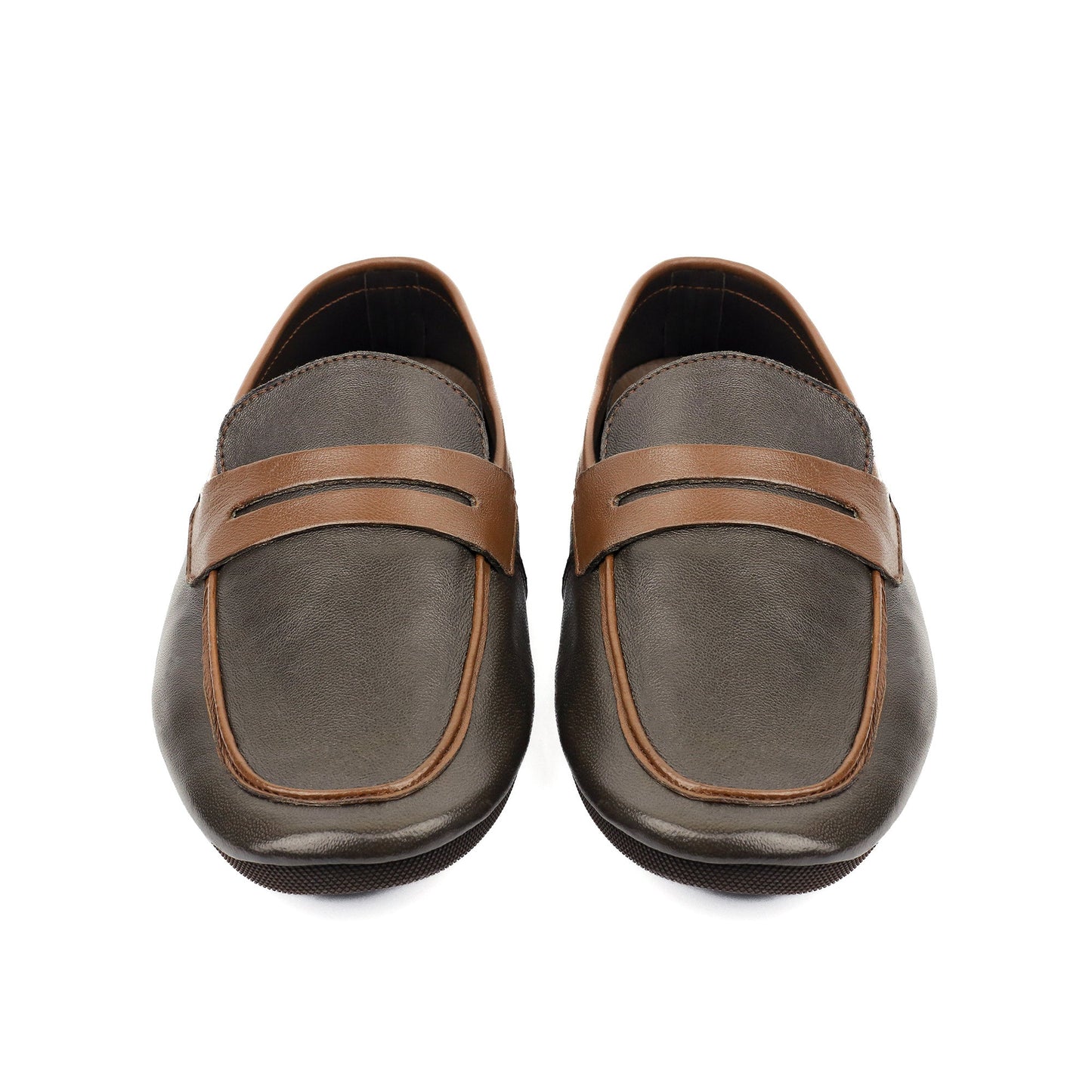 SHEEP LEATHER CONTRAST TIE SHOE - Hi-Street