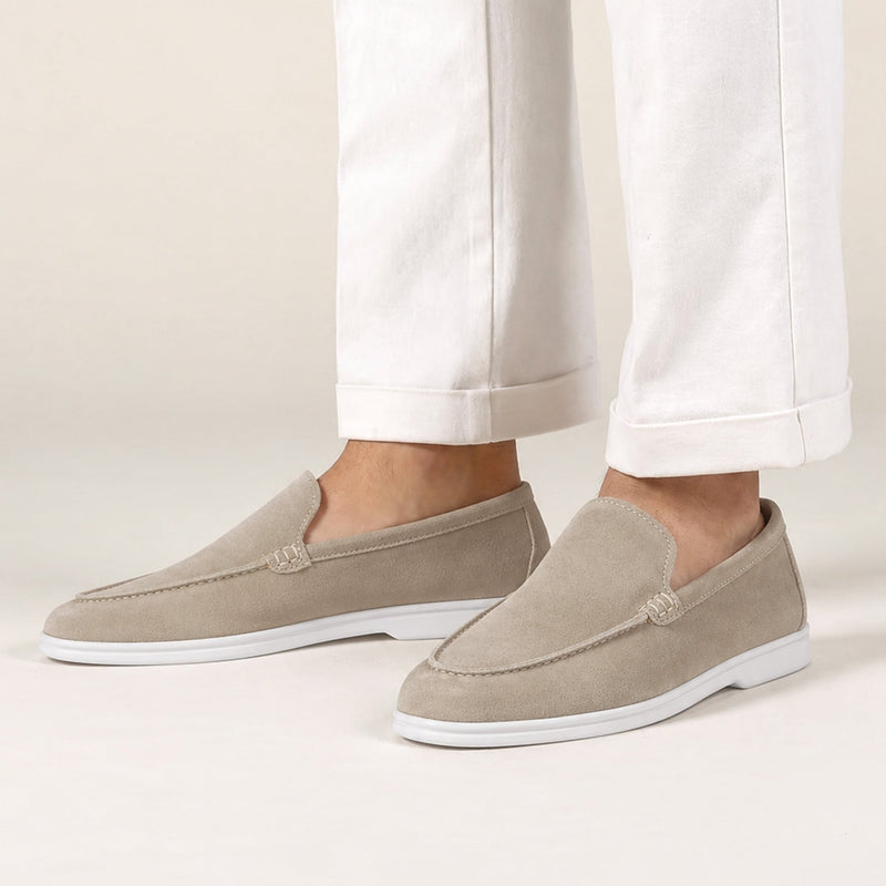 SKIN SUEDE LEATHER LOAFERS - Hi-Street