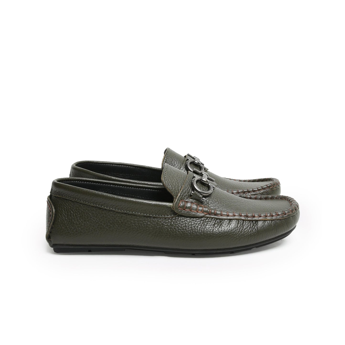 SOFT LEATHER BUCKLE MOCCASIN - Hi-Street