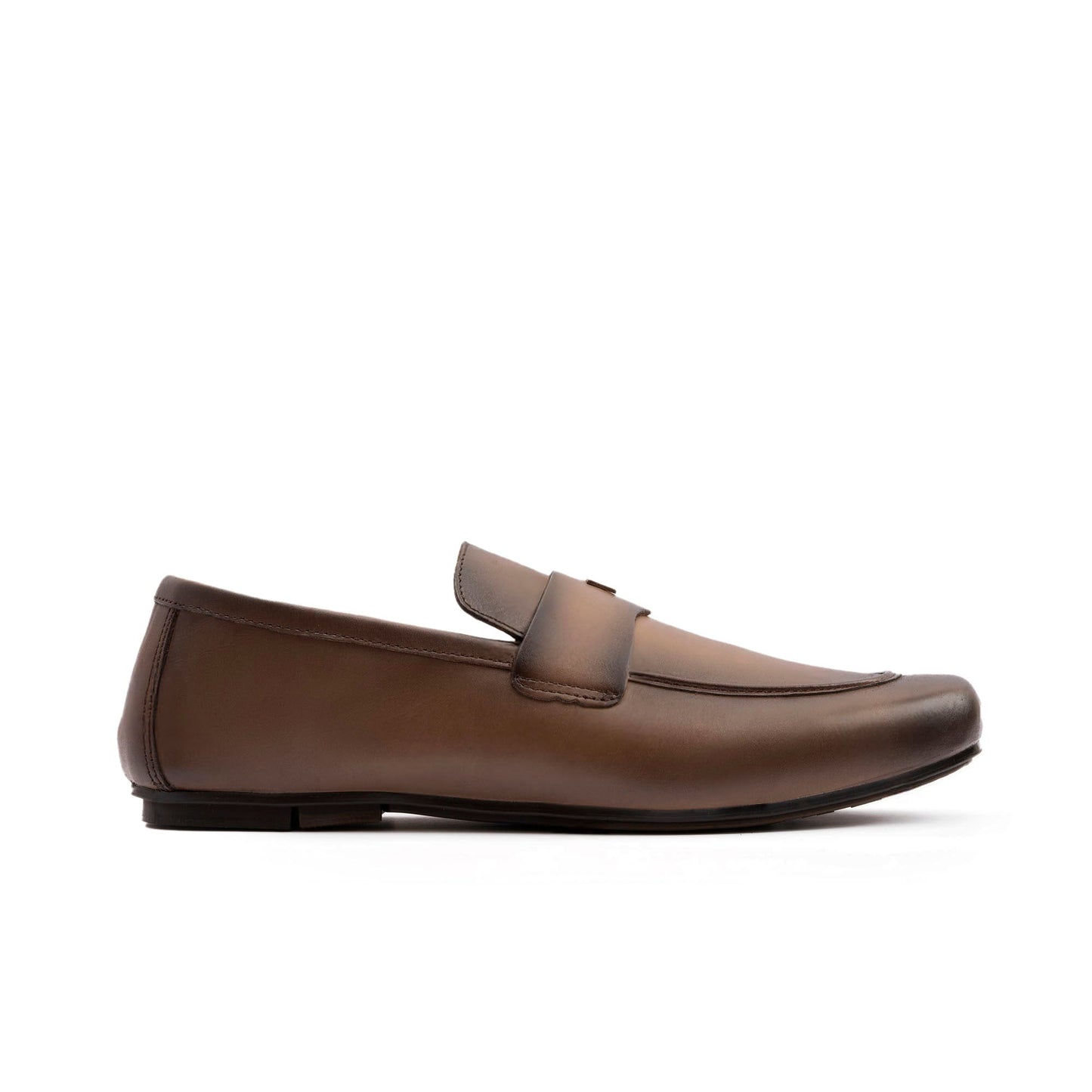 SOFT LEATHER SHADED TOE MOCCASINS - Hi-Street