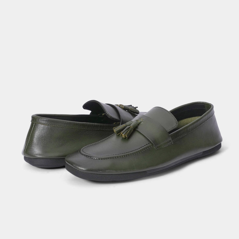 SOFT LEATHER SHOES WITH TASSEL - Hi-Street