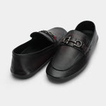 SOFT PLAIN LEATHER BUCKLE SHOES - Hi-Street