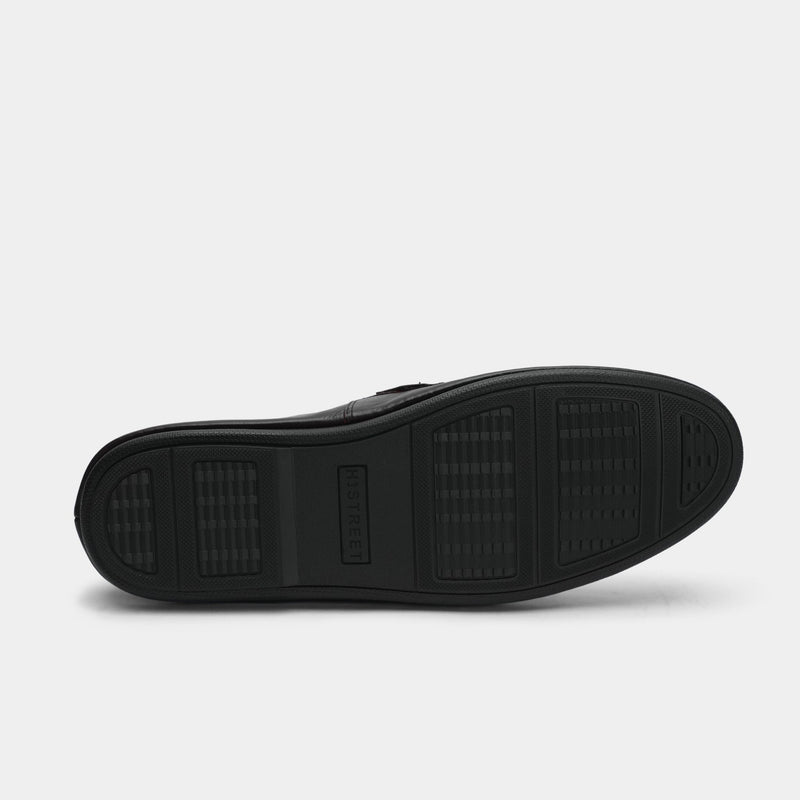 SOFT PLAIN LEATHER BUCKLE SHOES - Hi-Street