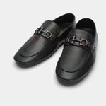 SOFT PLAIN LEATHER BUCKLE SHOES - Hi-Street