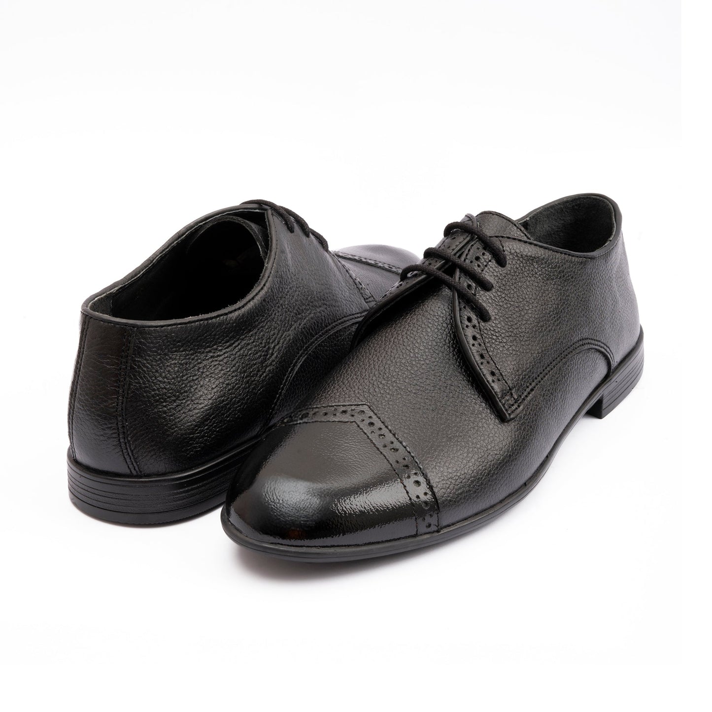 SPLIT LEATHER BROGUE SHOES - Hi-Street