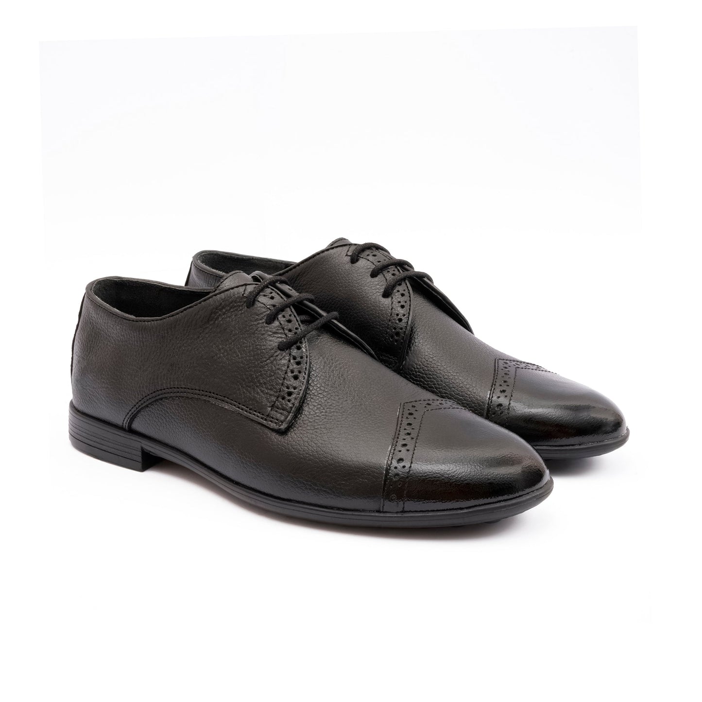 SPLIT LEATHER BROGUE SHOES - Hi-Street