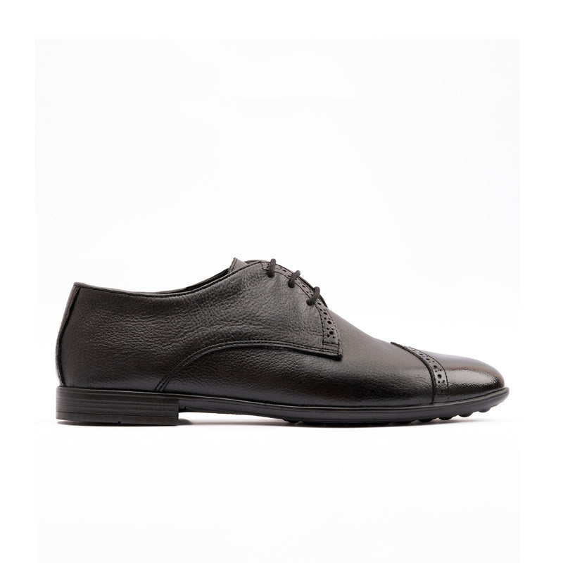 SPLIT LEATHER BROGUE SHOES - Hi-Street