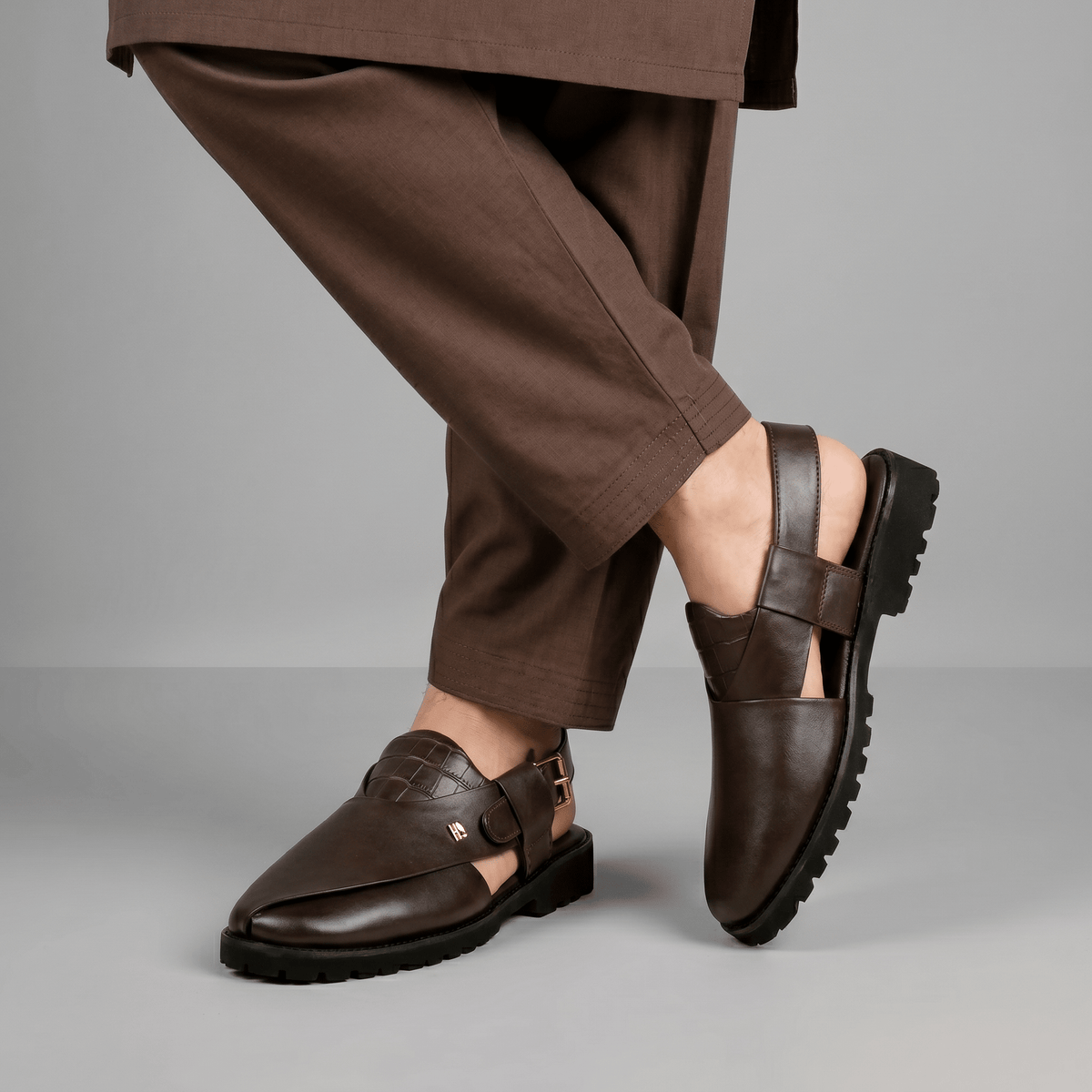 SPLIT LEATHER COMFORT SANDAL - Hi-Street
